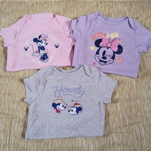 Disney Jumping Beans Bundle Of 3 Onesies Minnie Size 24M